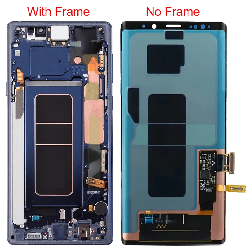 Note 9 lcd для samsung Galaxy Note 9 lcd с рамкой Super Amoled SM-N960F N960F/DS дисплей сенсорный экран