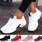 Damyuanновые женские кроссовки на платформе; Дышащая женская повседневная обувь; Женская модная обувь на плоской подошве, увеличивающая рост; Большие размеры 35-42