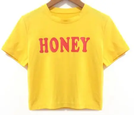HONEY Yes Daddy, забавный укороченный топ с буквенным принтом, для тренировок, Элегантная короткая футболка размера плюс, высокая уличная одежда, футболка для девочек, летний пуловер