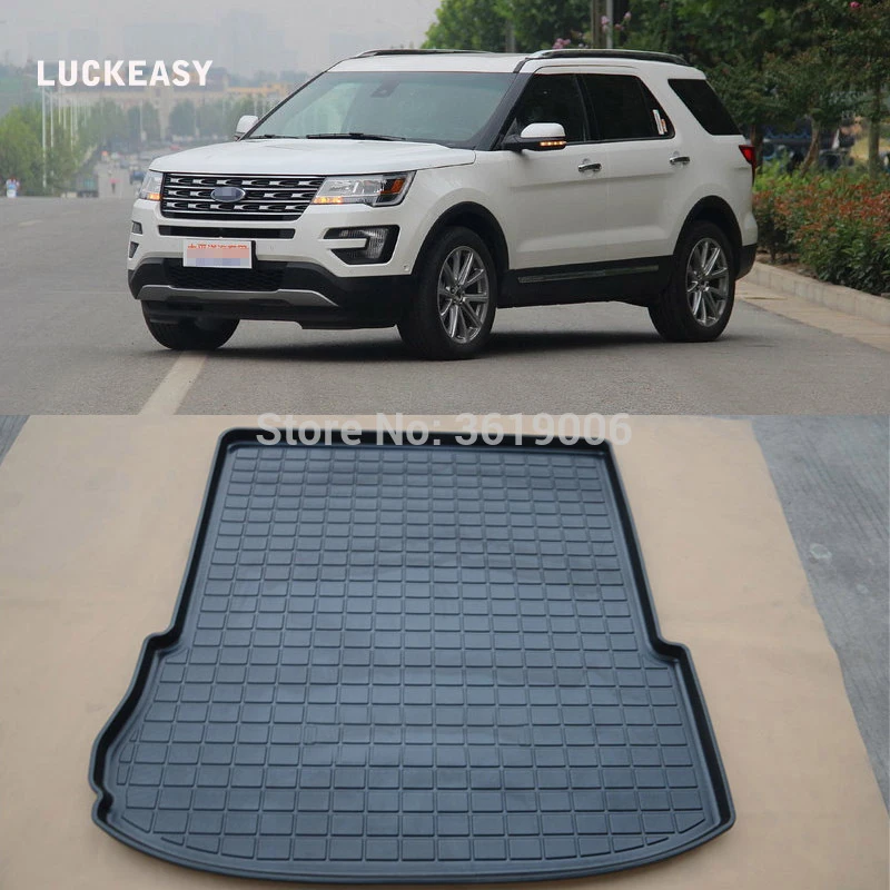 

LUCKEASY для Ford Explorer 2012-18 автомобильный коврик для ботинок задний багажник грузовая подкладка протектор коврик для автомобиля-Стайлинг
