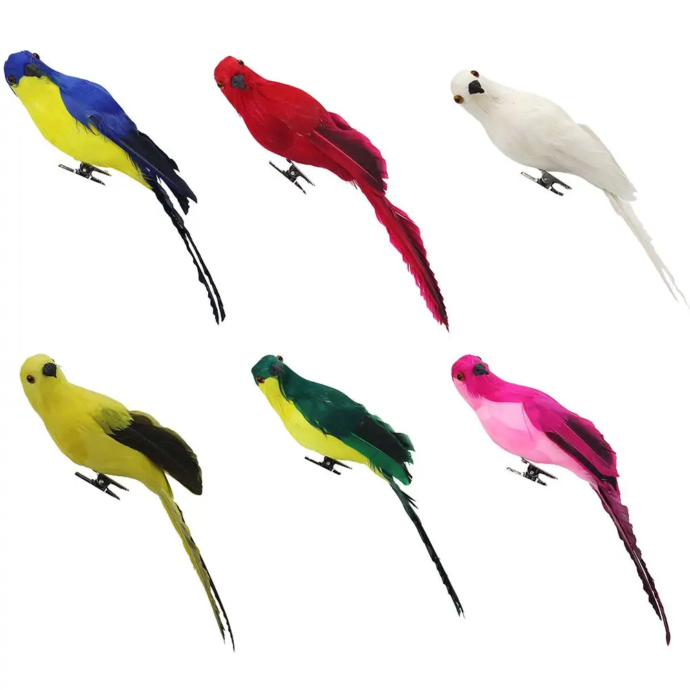 20 см имитация попугая Макау окно птица пена перо большой попугай домашнее