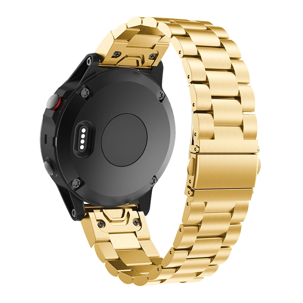 Часы с ремешком из нержавеющей стали ремешок для Garmin Fenix 6S 6 6X Pro быстросъемный ремешок для Garmin Fenix 5 5X 5s Plus