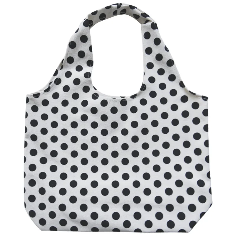 

2020 new small bag female bag full version of polka dot elements large vest style shoulder bag student shopping bag female bag