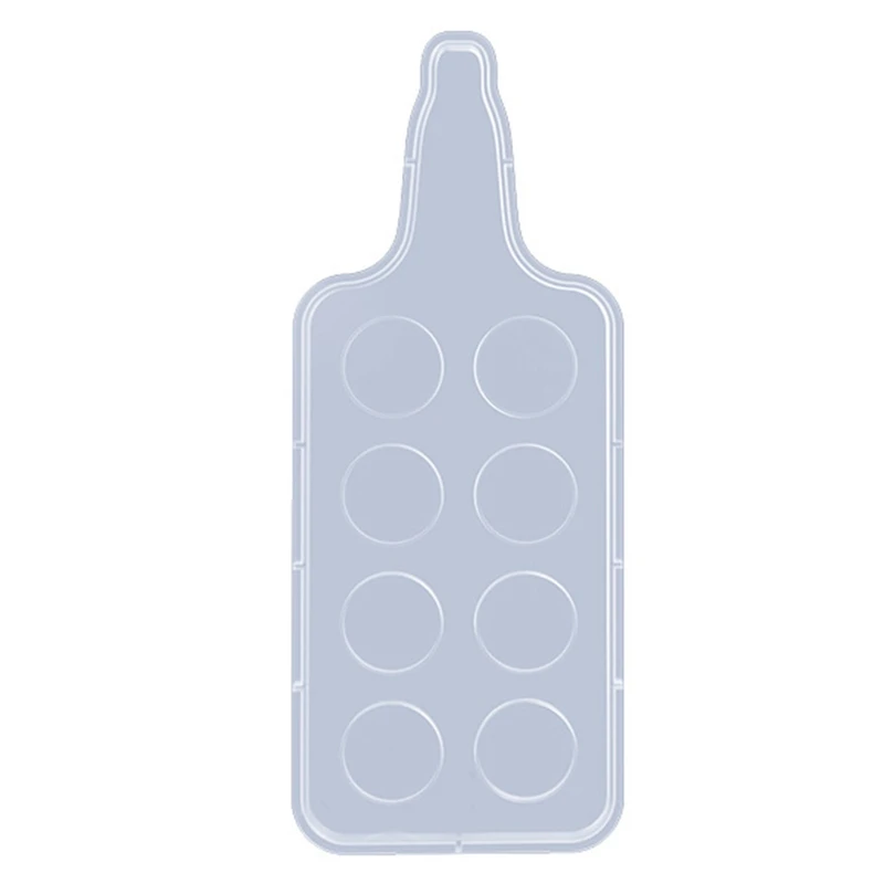 

4/8 Holes Glass Serving Tray Epoxy Resin Mold Wine Glass Holder Beer Paddle Serving Board Silicone Mould DIY Crafts Tool