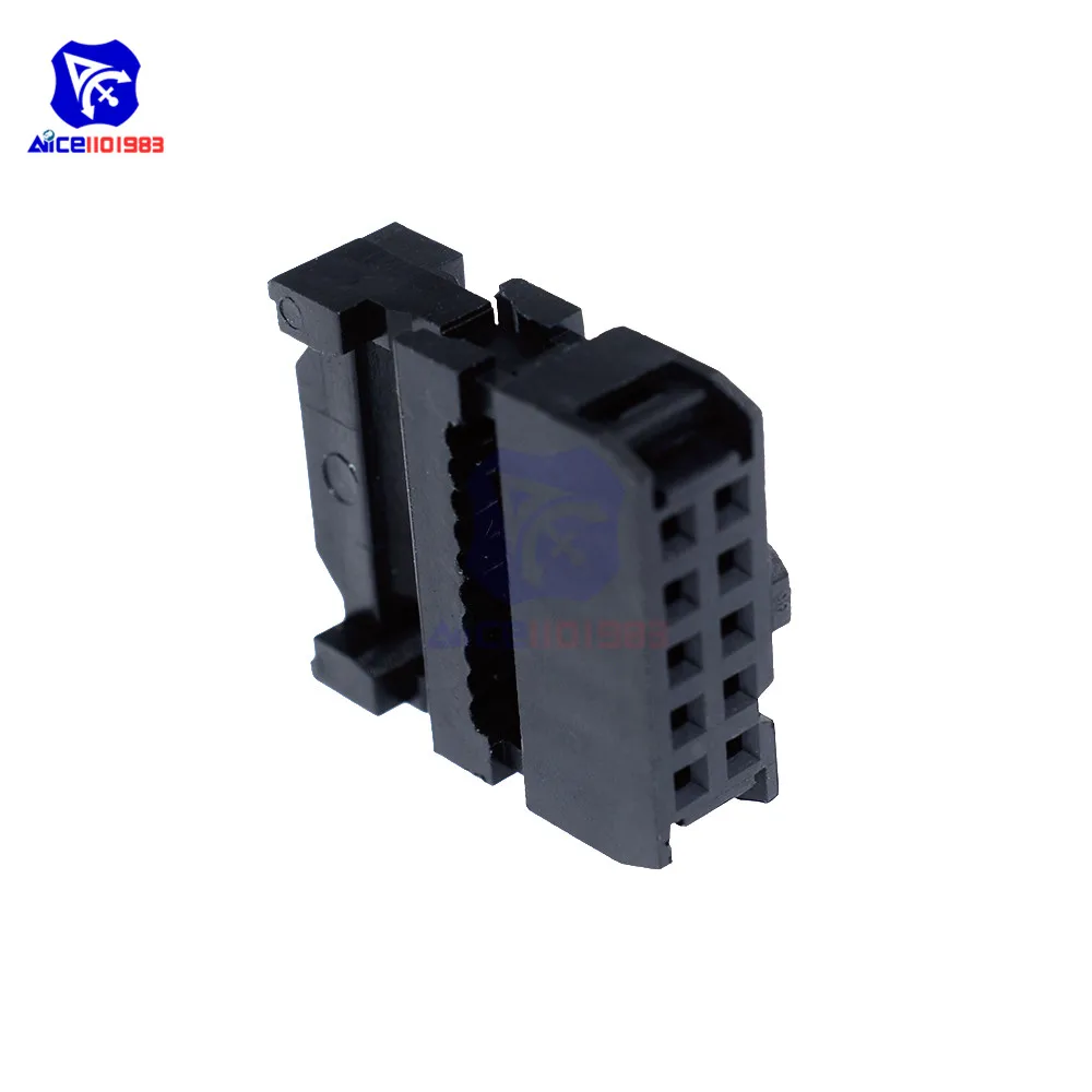 Diymore 100 шт./лот IDC Женский FC 10 2 54 мм разъем|Интегральные схемы| |