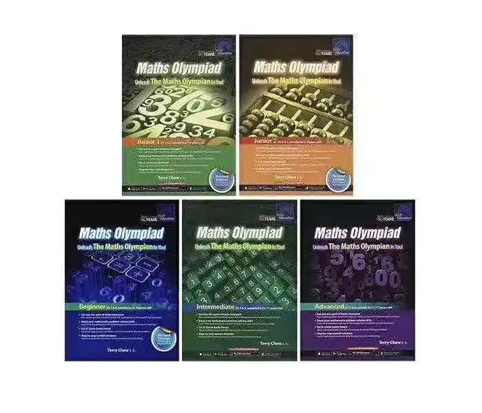 

5 Books/Set SAP Maths Olympiad Math Workbooks English Math Problems Teaching Books