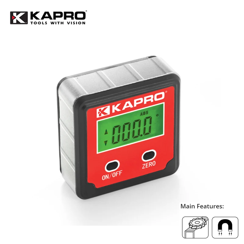 Kapro Mini Digital High Precision Goniometer Electronic Level Box Magnetic Protractor Inclinometer IP54 Angle Finder Meter Gauge |