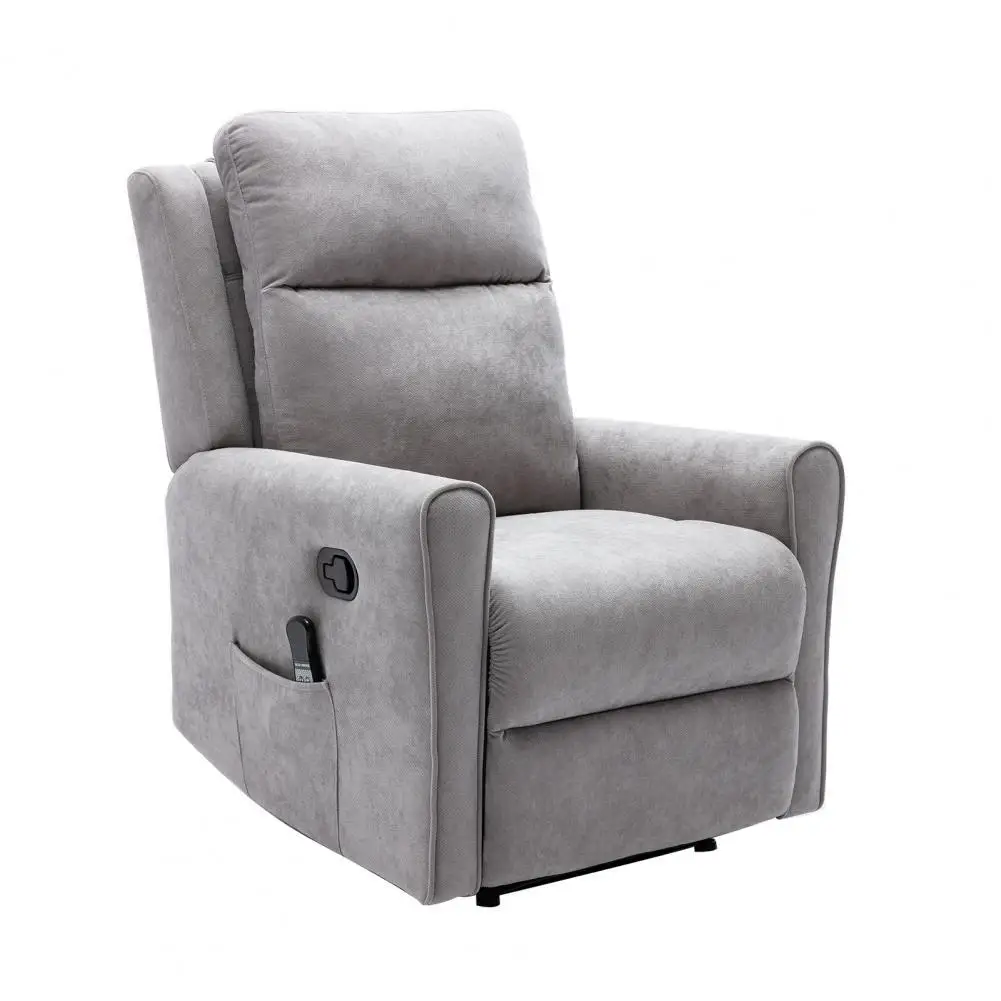 

Sturdy Frame Minimal Manual Reclining Armchair with Massage Soft Recliner Chair Easy Operation for Living Room Bedroom