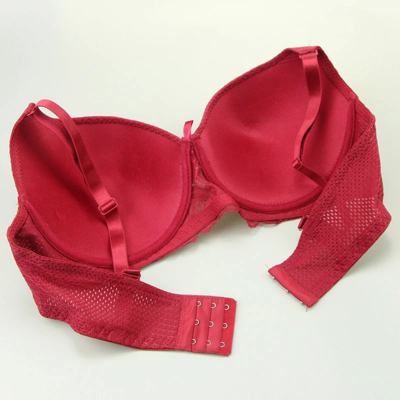 DaiNaFang Sexy Bow Underwear BCDE Cup Bras For Womens Push Up Lace Floral Supper Padded Top Underwired Plus Size Lingerie