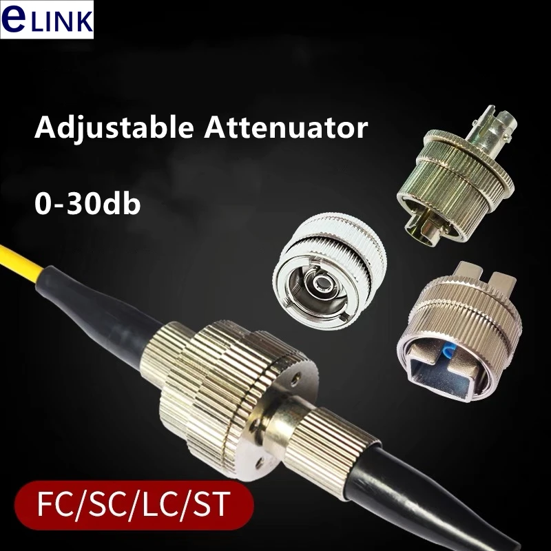5 шт. Регулируемый аттенюатор 0 ~ 30 дБ FCUPC FCAPC SCAPC SCUPC ST LC FM ftth регулируемый SM Simplex ELINK |