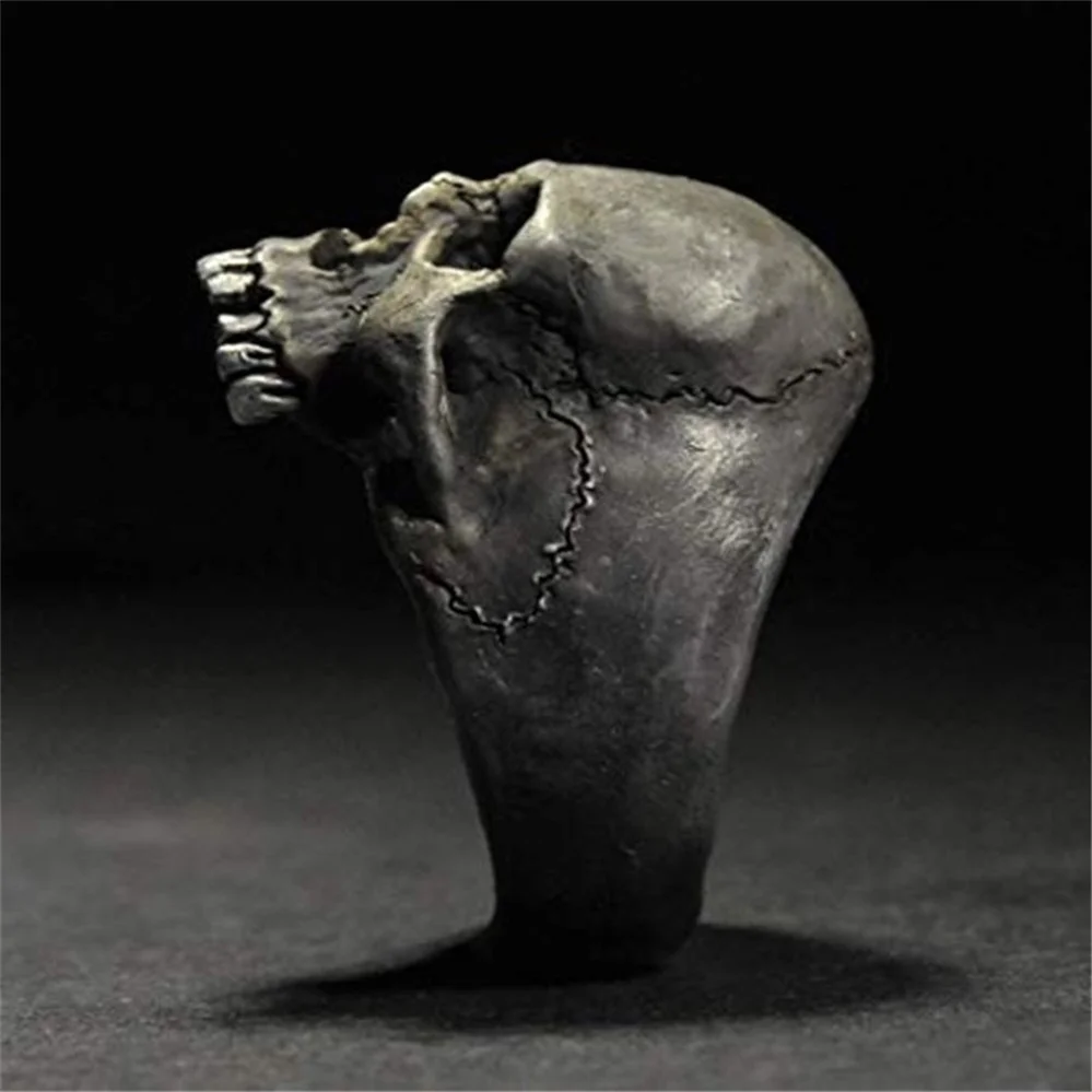 

Fashion Trend Color Ring Skull Motorcycle Rock Hip Hop Punk Men Holiday Gift Jewelry Wholesale