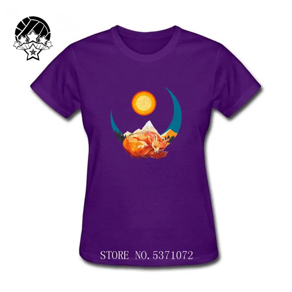 Женская одежда в стиле Харадзюку с изображением спящей лисы 2020 белая женская