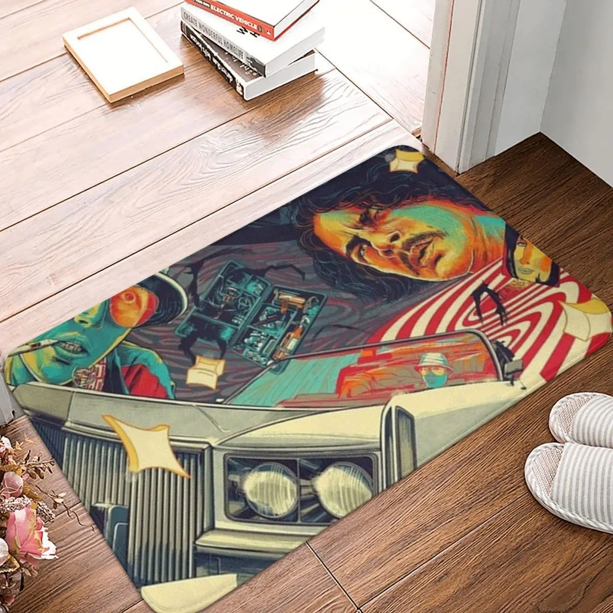 

Fear And Loathin Polyester Doormat Rug carpet Mat Footpad Non-slip WashableEntrance Kitchen Bedroom balcony Cartoon