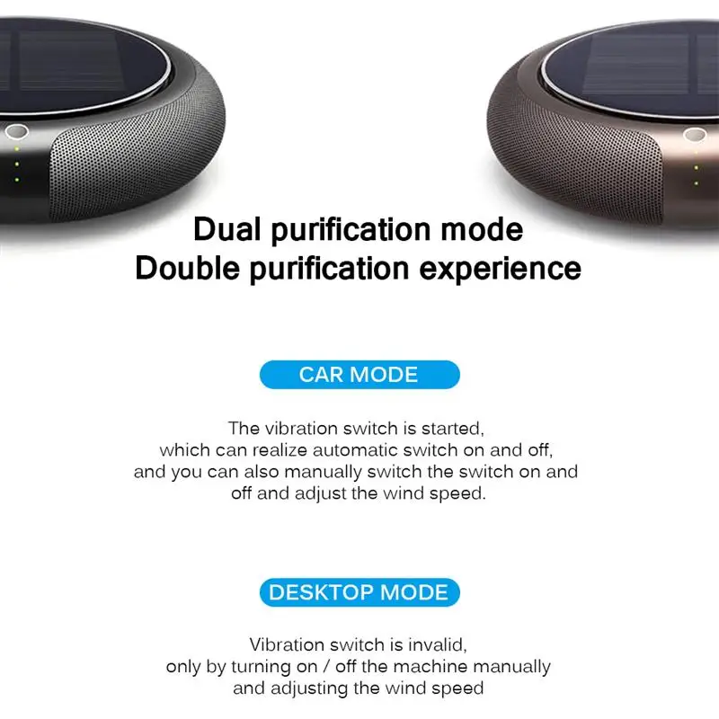 Портативный Компактный высокоскоростной ионизатор автомобиля Анионный