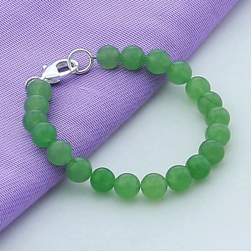 Роскошный бренд новинка Стерлинговое Серебро 925 пробы зеленый браслет с