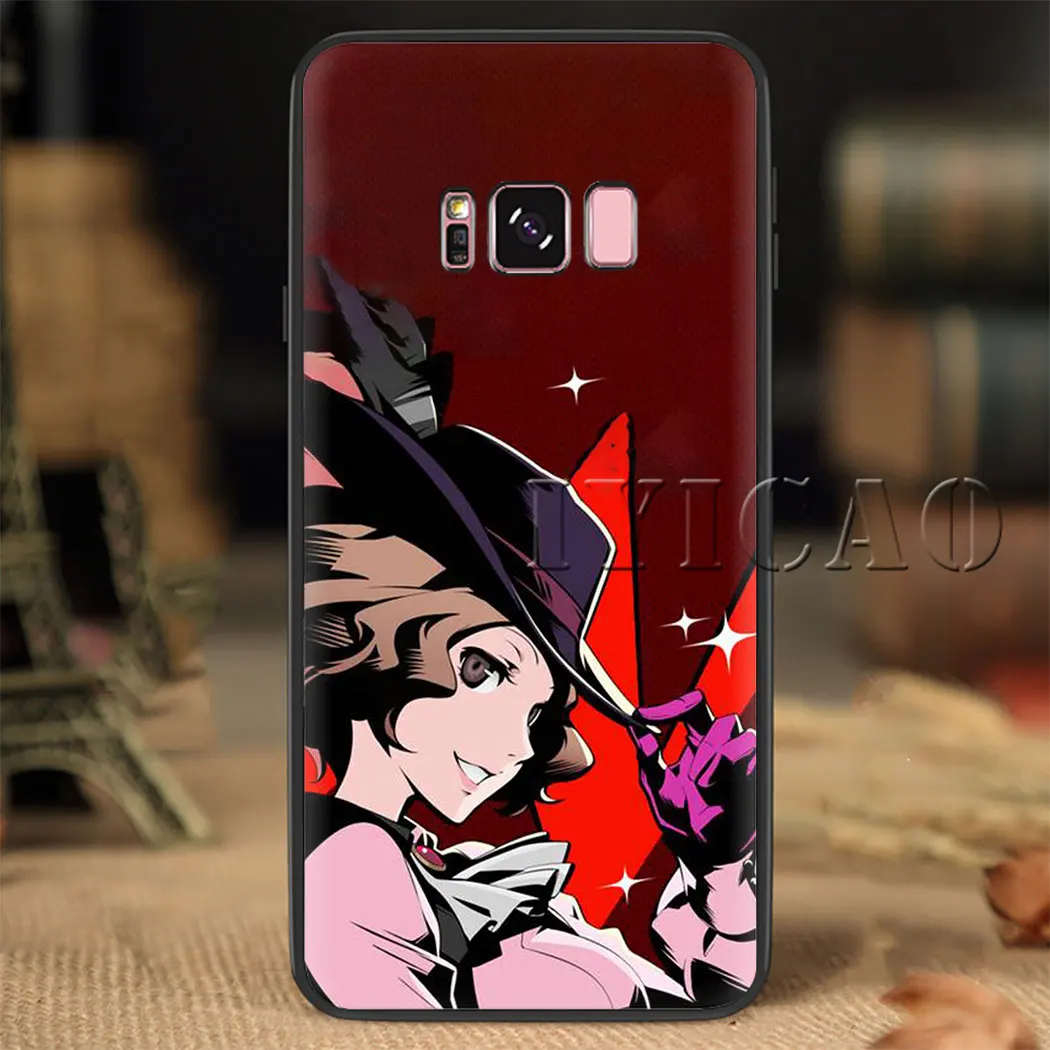 Persona 5 " Джокер мягкий чехол для samsung S6 S7 край S8 S9 S10 плюс S10e Note 8 9 10