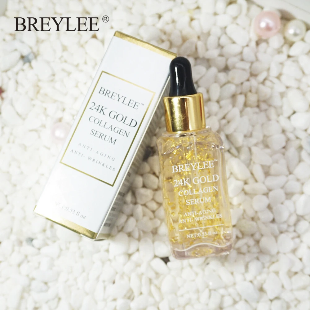 

BREYLEE 24K Gold Tense Moisture Essence Pure Hyaluronic Acid Serum Anti-wrinkle Gold Nicotinamide Liquid Skin Care Essence 17ml
