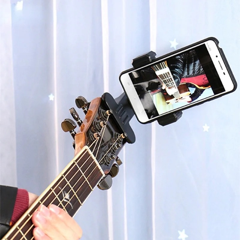 

Phone Holder Stand Guitar Street Singing Song Holder Musicians Holder Mobile Live Guitar Stand for Android IPhone Smart Phone