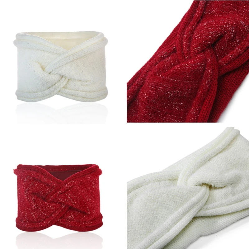 Крупные вязаные повязки на голову плетеные зимние обогреватели для ушей крючком