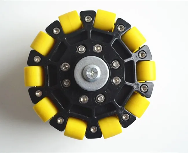 

125mm w/ Coupling 6mm Bore Omni-Directional Wheels for Mobile Industrial Equipments