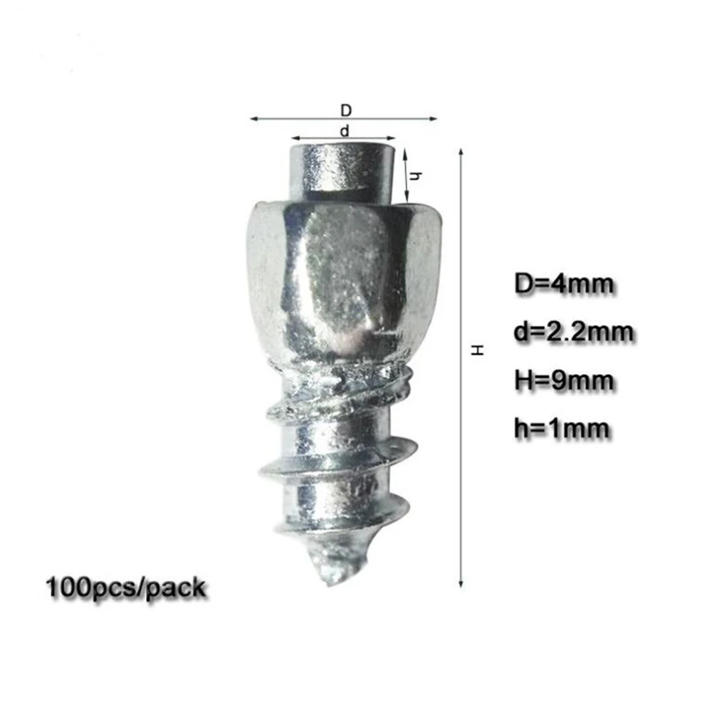 Шипы для зимних шин шипы Нескользящие падения шины колес 100 шт. автомобиля