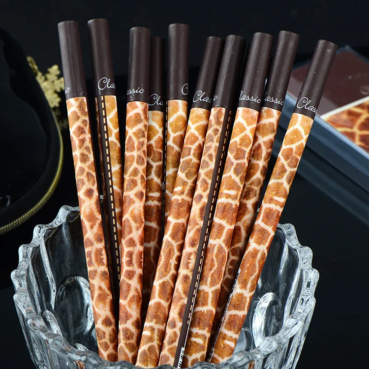 

36 шт./лот, креативная леопардовая гелевая ручка, милые черные чернила, 0,5 мм, фирменная ручка, рекламный подарок, канцелярские принадлежности...