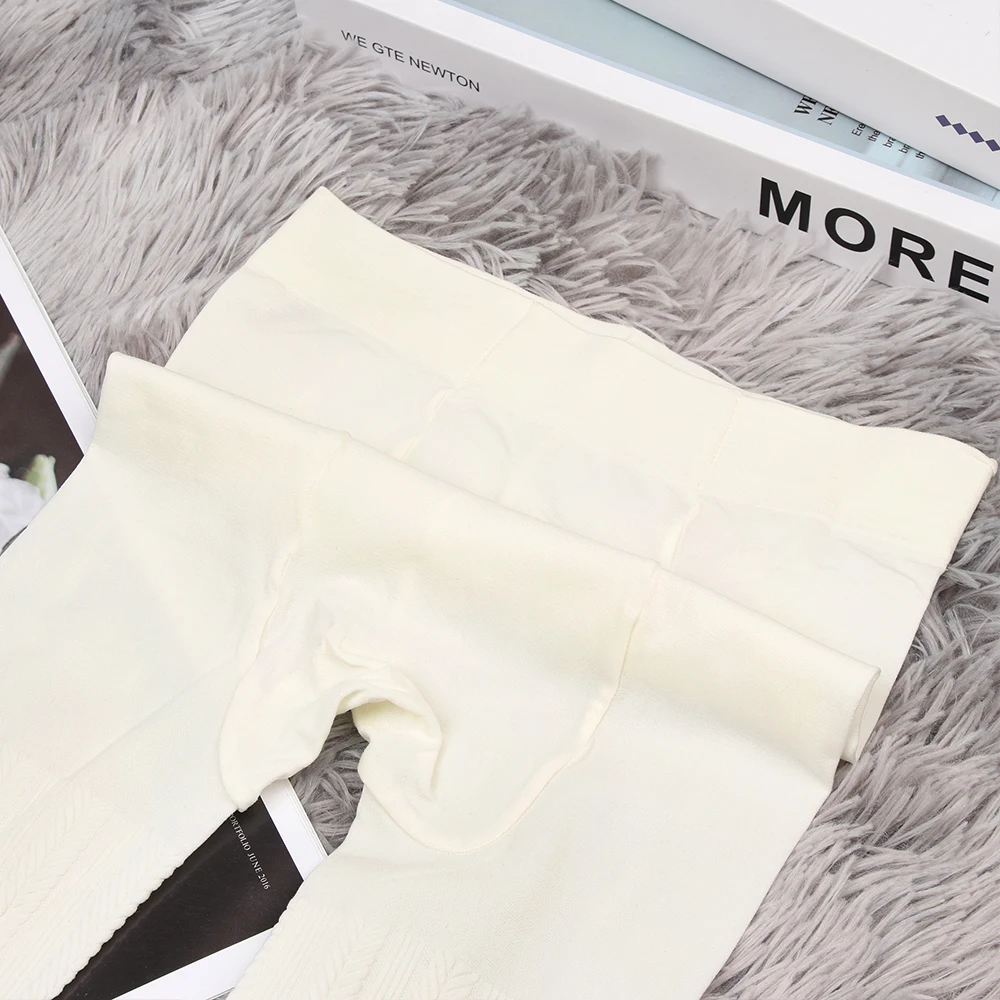 Женские осенне зимние колготки эластичные жаккардовые хлопковые чулки