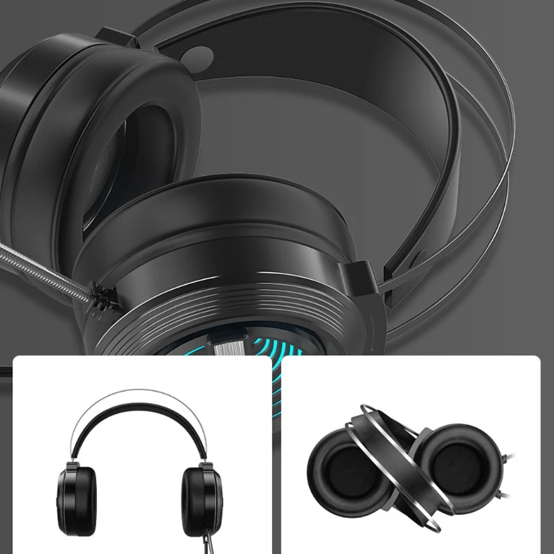 USB игровой гарнитуры геймера наушники 7 1 Surround Sound стерео с микрофоном дыхание