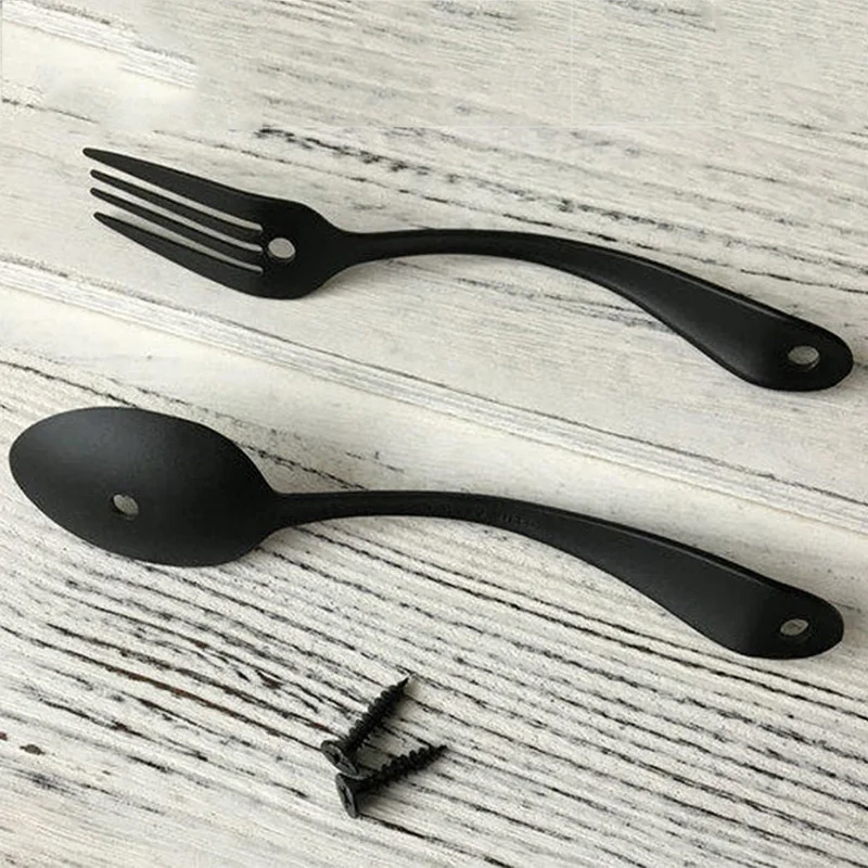 Креативная мебель маленькая ручка для шкафа краска черная ящика ручки |