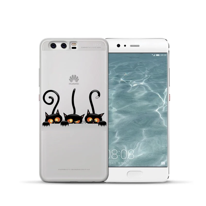 Роскошный чехол с рисунком кота для Huawei Mate 9 10 20 30 P8 P9 P10 P20 P30 P Smart Lite Plus Pro, чехол для телефона Etui funda capa