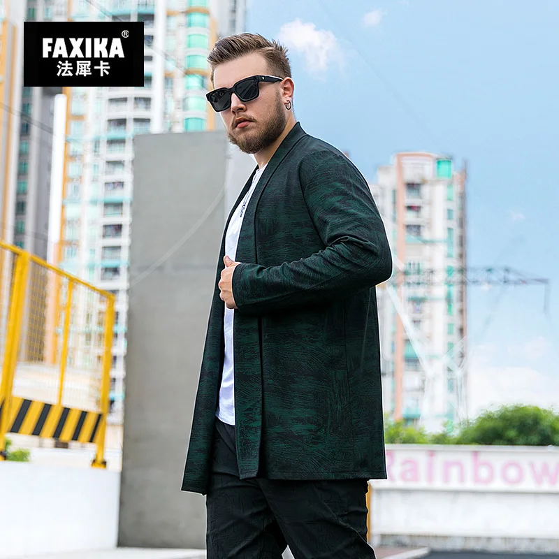 FAXIKA/осенний Новый плащ для полных больших ярдов свободный Джокер популярный