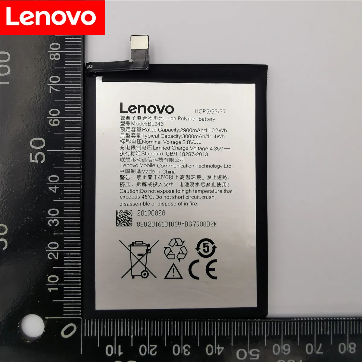 100% Новый настоящий аккумулятор 2900/3000 мАч BL246 для Lenovo VIBE Shot Z90 Z90-7 Z90-3 z90a40 | Мобильные