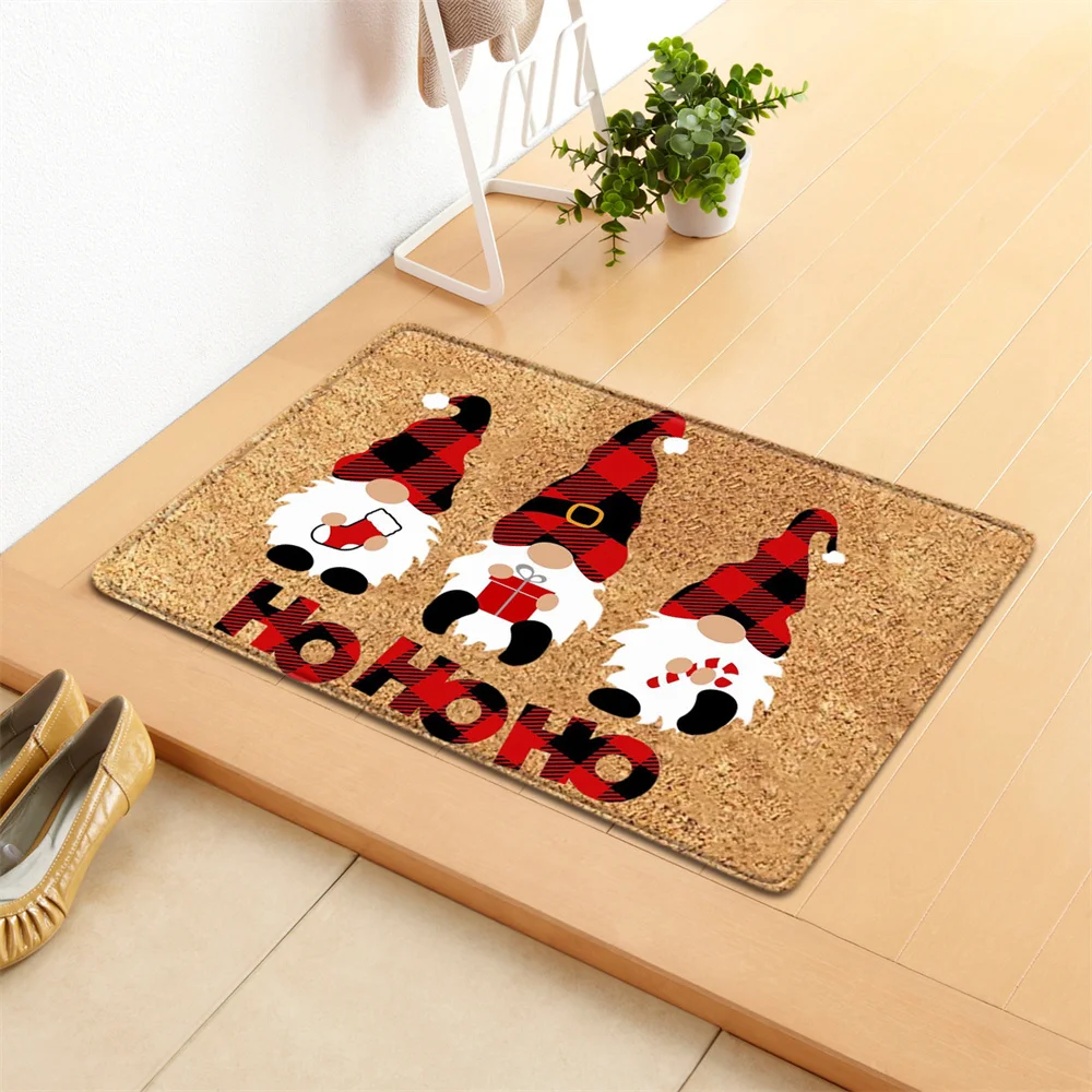 

Non-Slip Bath Mat INS Style Doormat Absorbent Carpets Entrance Mats Balcony Porch Area Rugs Living Room Bathroom Christmas Tapis