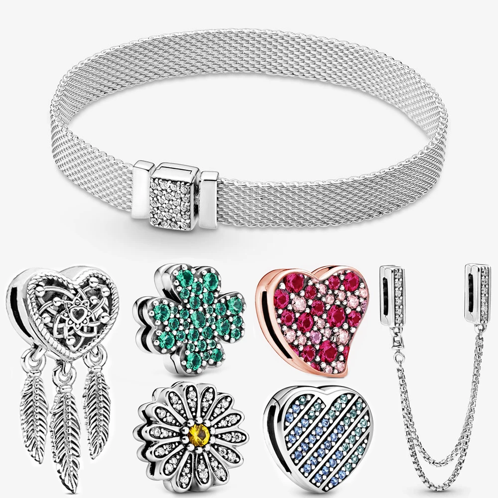 

New charms pandora original 925 sterling silver pulseira beads for jewelry making diy jewelry box charms beads bracelets jewelry