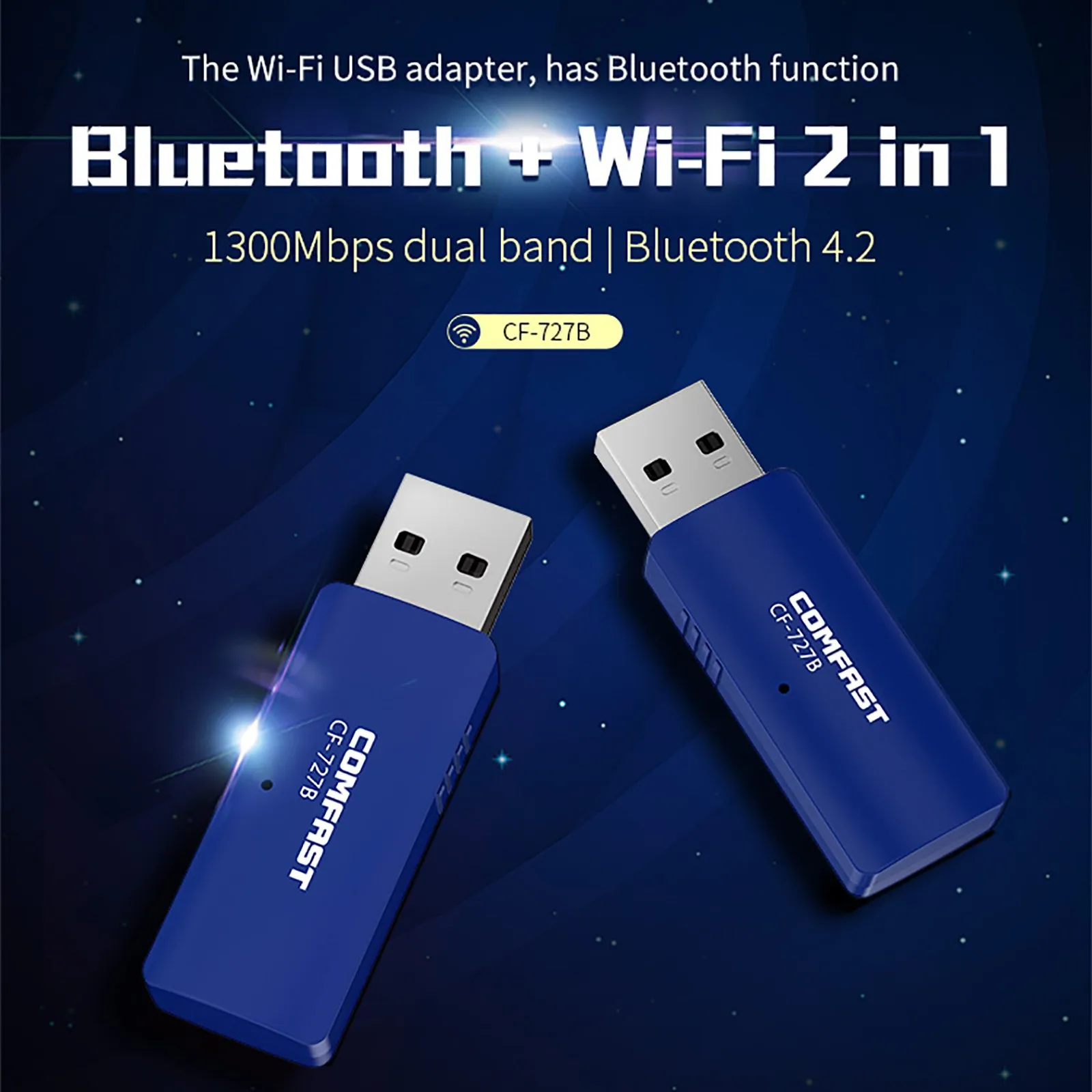 

727B двухдиапазонный 1300 м гигабитный Usb портативный Wi-Fi беспроводной сетевой ресивер USB 2.0 беспроводной сетевой ресивер 1300 Мбит/с
