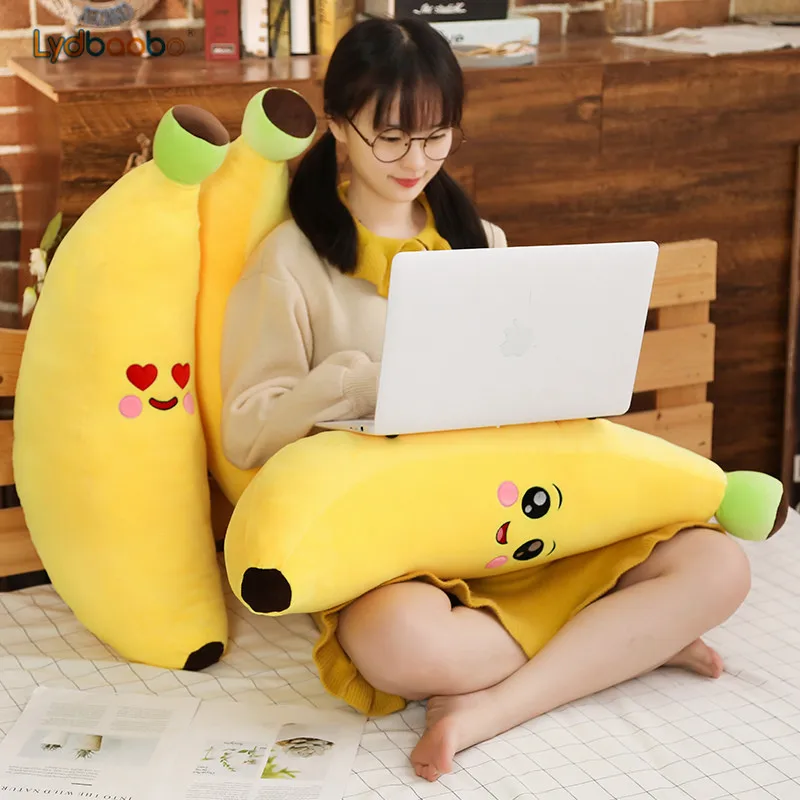 80/100 см Большой размер милый банан Мягкая Подушка Диван милая плюшевая кукла