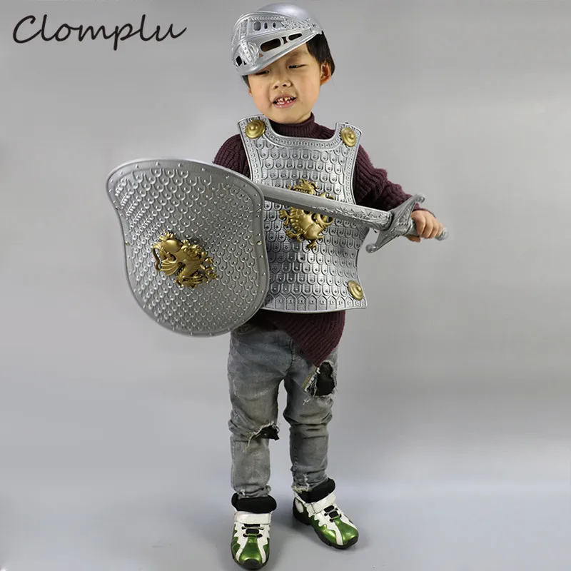 Детский праздничный костюм Clomplu вечерний с принтом воина дракона для мальчиков |