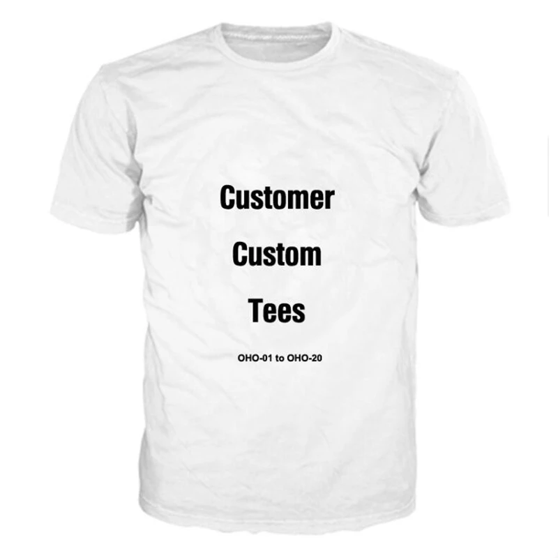 Прямая поставка индивидуальная 3D футболка для мужчин/женщин/детей летние