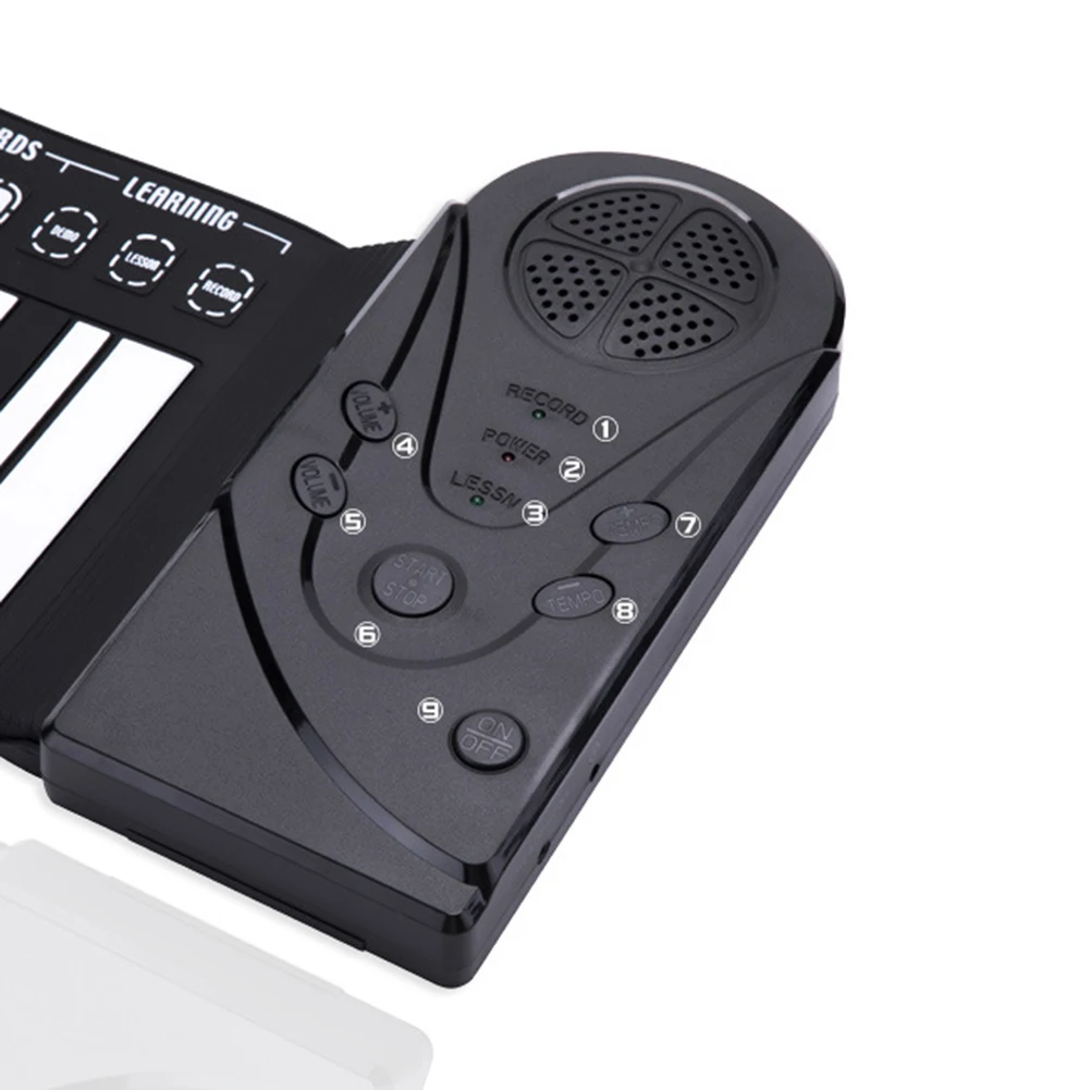 

49/61 Keys Roll Up Piano Portable Rechargeable Electronic Hand Roll Piano with Silicone Piano Keyboard For Beginners New