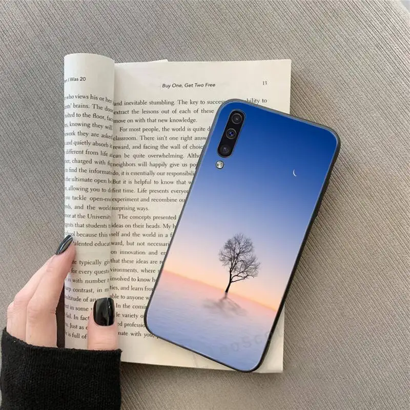 

Sunset afterglow starry sky sea Phone Case for samsung galaxy a 51 52 71 50 12 72 21s 70 40 20e 31 30s 32 5G soft silicone funda