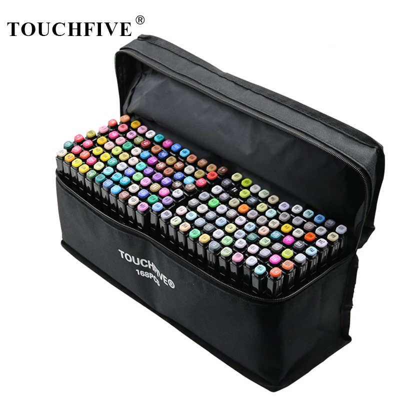 TouchFIVE 30/40/60/80/168 Цвет эскиз маркеры на спиртовой основе двойная головка чистящей