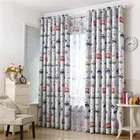 Светонепроницаемые шторы с изображением маленьких машинок для мальчика, детской спальни, белые оконные шторы, занавески на заказ