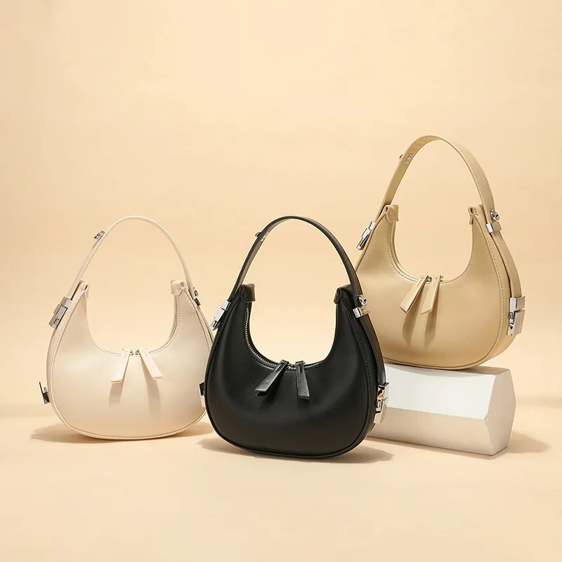 

Модная сумка на одно плечо, новинка 2021, сумка-багет с полумесяцем для женщин, сумка-мессенджер с полумесяцем