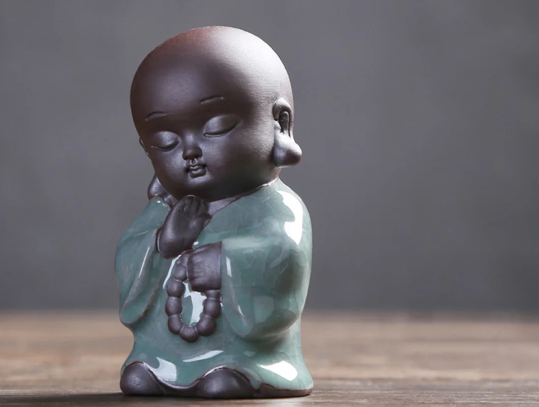 Cute little tea pet boutique can raise purple sand characters coffee table set decoration | Дом и сад