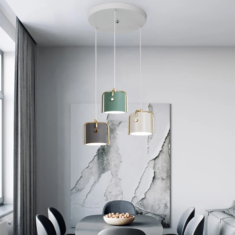 

Makalon Tieyi Nordic design bar restaurant E27 meal chandelier