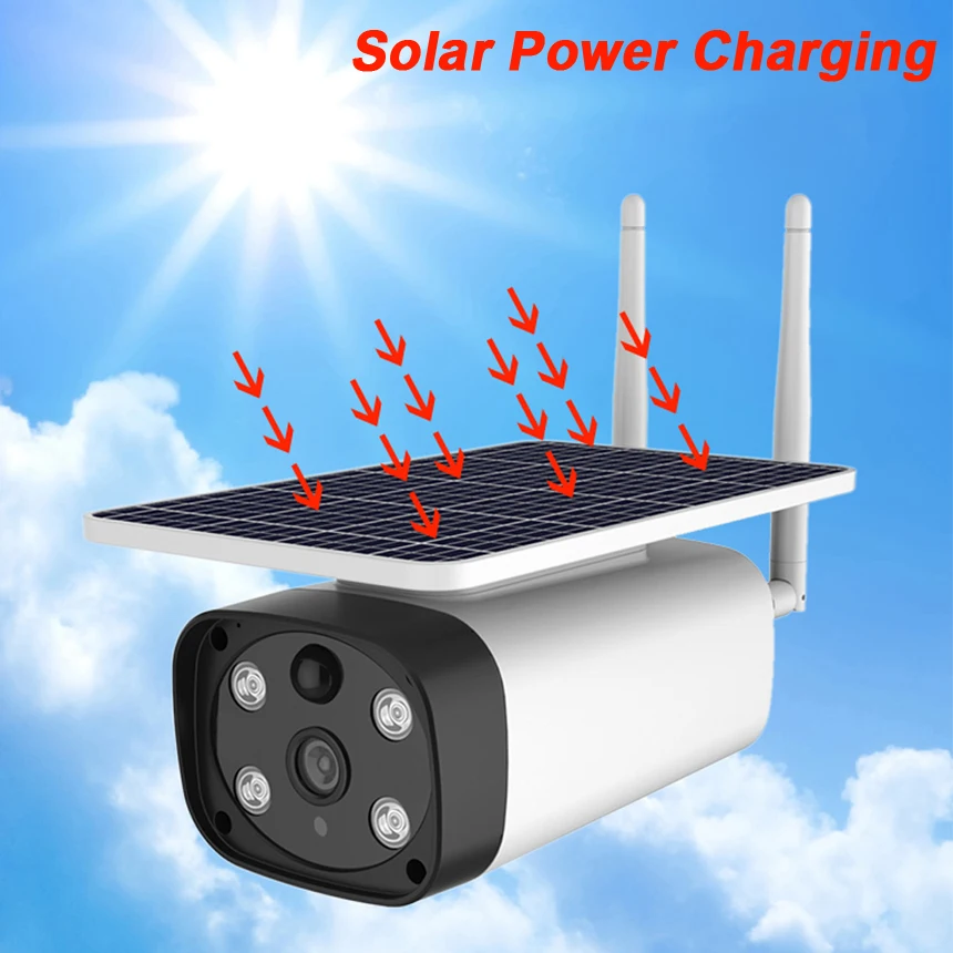 IP камера Hebeiros 1080P Starlight с солнечной батареей и поддержкой 4G Wi Fi|Камеры