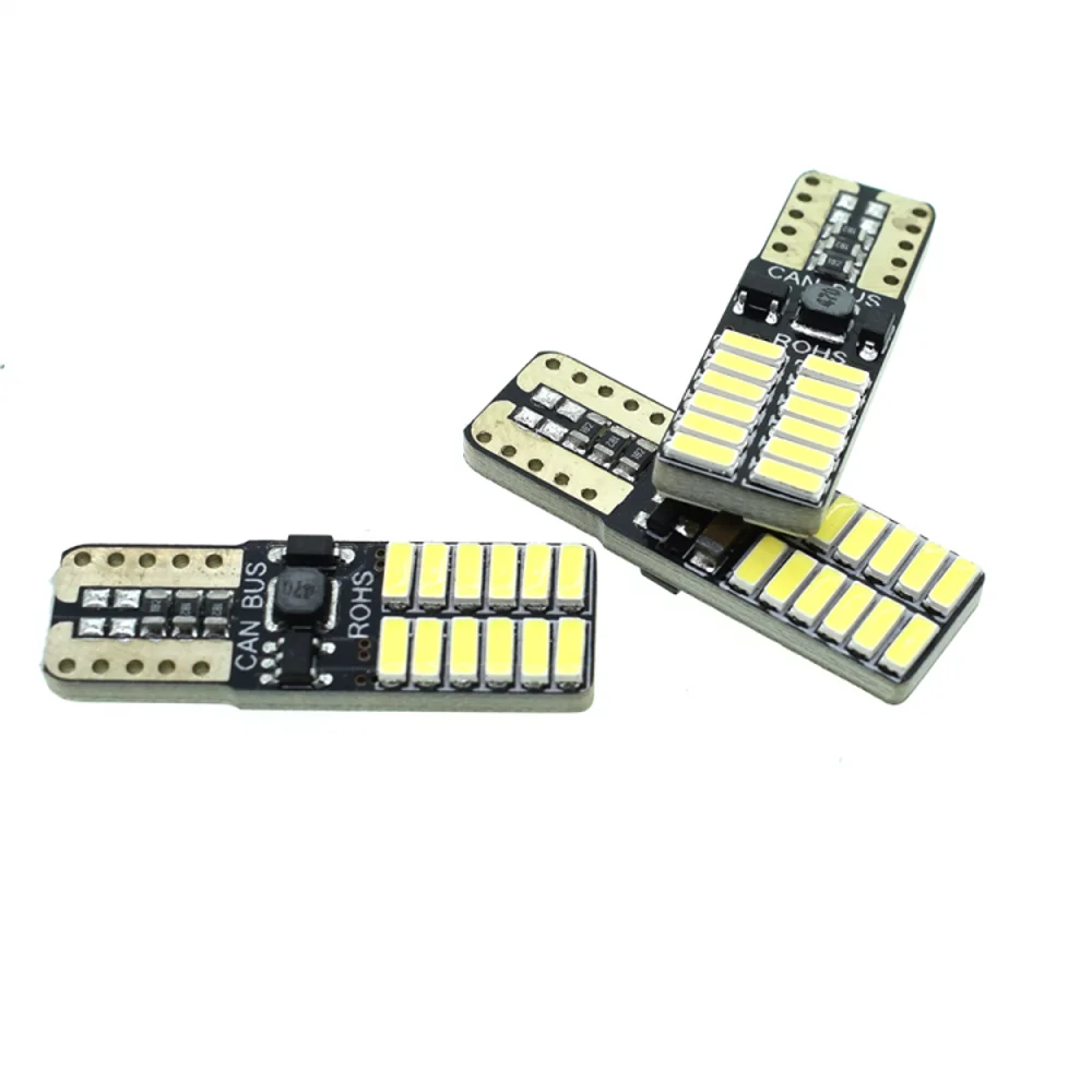 Декодирование автомобильного сигнала Светодиодная лампа T10 4014 24SMD Внутренняя