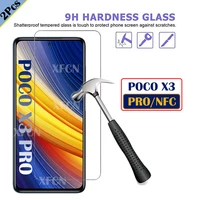 2pcs poco x3 pro glass protective screen for xiaomi poco f3 x3 nfc screen protector on xioami poco x3pro x 3 pro tempered film