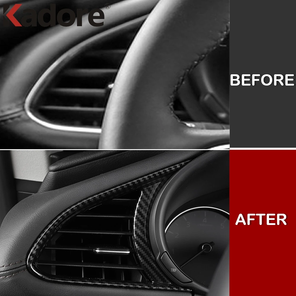 Передняя крышка из углеродного волокна для вентиляционного отверстия Mazda 3 M3 Axela