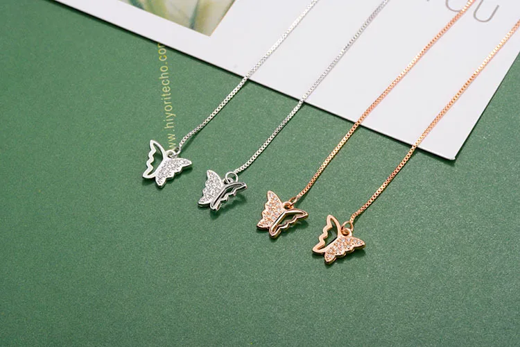 2019 Модные 100% 925 стерлингового серебра серьги гвоздики в виде маленькой бабочкой с